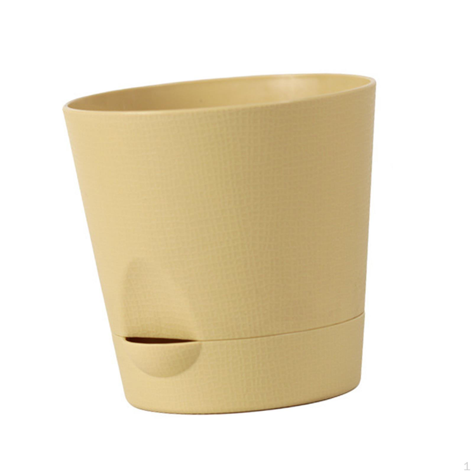 

Self Watering Pot Flower Planter Flowerpot Plant for Tabletop Planting Household хакі