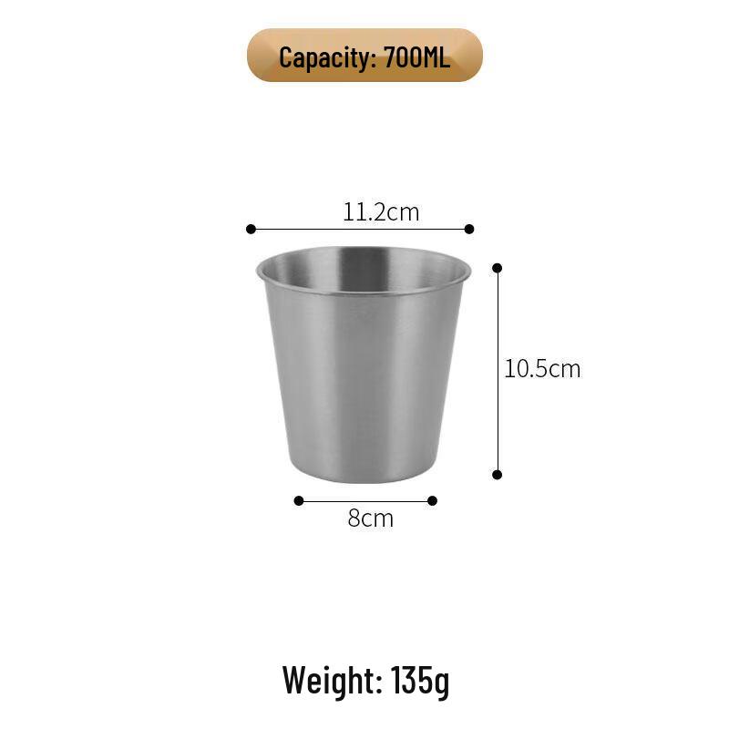 ZISIZ 304 Stainless Steel Ice Bucket