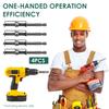 4 Pcs Spring Loaded Screw Holder Bit Screw Bit Holder Aluminum Alloy Anti Drop Screwdriver Bit Universal Screw Retaining Tools