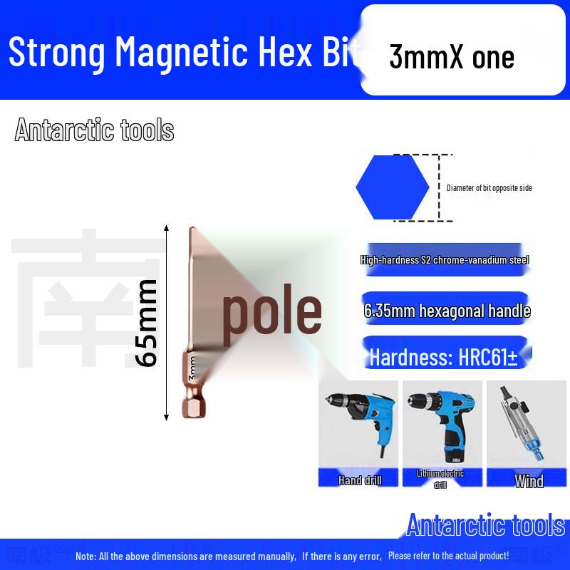 Industrial-Grade Strong Magnetic Hex Bit Extension for Electric & Pneumatic Screwdrivers and Drills