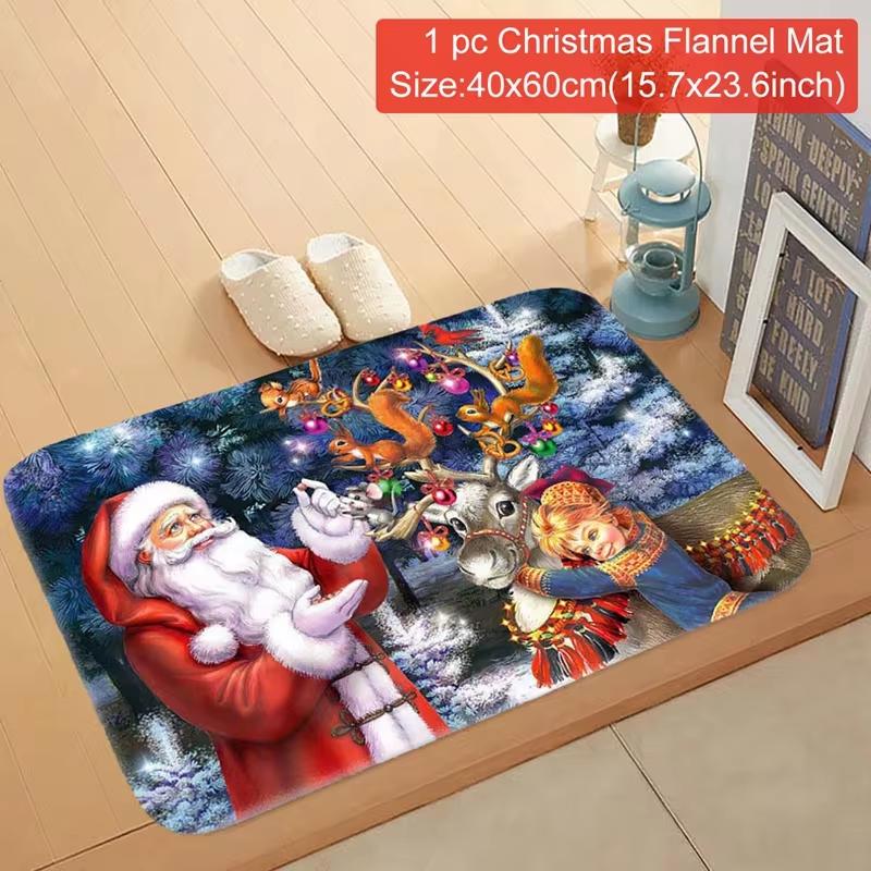 Christmas Door Mat Santa Claus Carpet Marry Christmas Decoration For Home 2026 Xmas Gifts Navidad Natal Noel Happy New Year 2026