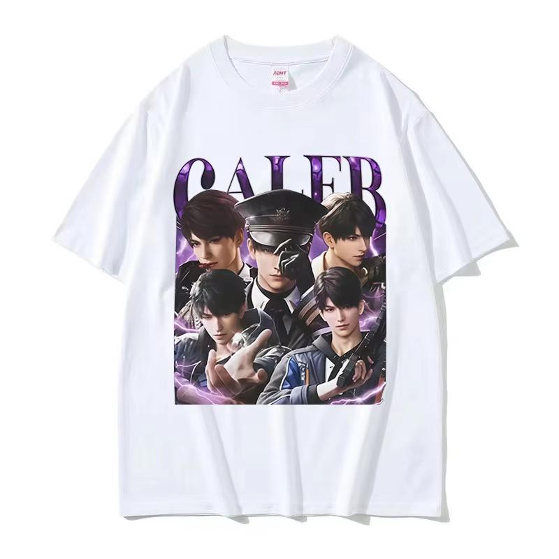 2025 Summe Funny Girl Dinner Love and Deepspace Caleb Graphic Men Women Vintage Aesthetic 100 Pure Cotton Printed Tshirt Y2k