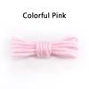 Round Glitter Shoelaces of Sneaker Trendy Bright White Colorful Lurex Shoelaces White Casual Sports Leather Running Shoes Laces