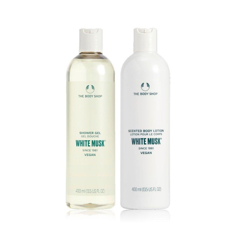 [Limited Edition] White Musk Body 2-Piece Large Size Set (400ML)