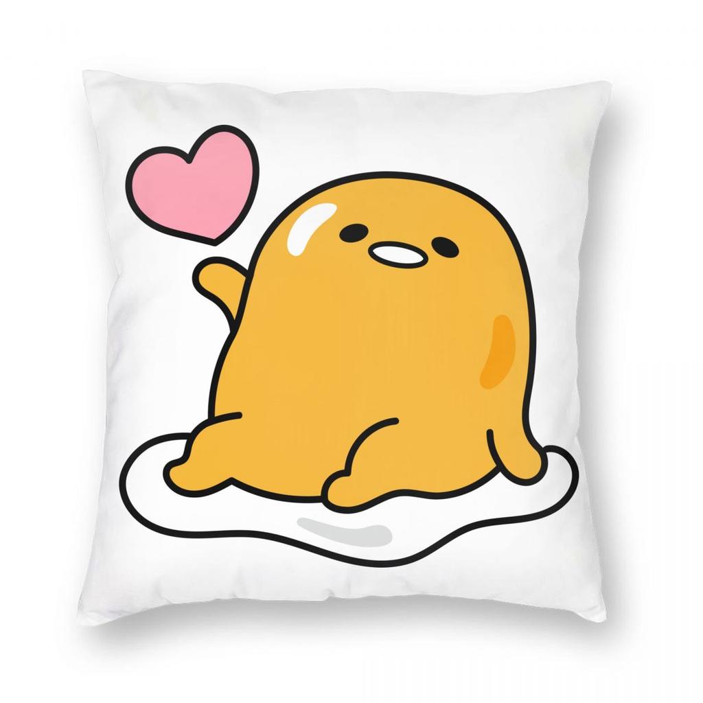 Christmas Gudetama The Lazy Egg Pillowcase Printing Polyester Cushion Cover Decorations Pillow Case Cover Chair Zippered 18''