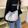 Solid Color Nylon Zipper Product Shoulder Bags Fashionable Soft Simple Bag Hot Sale Large Capacity Casual Crossbody Bag