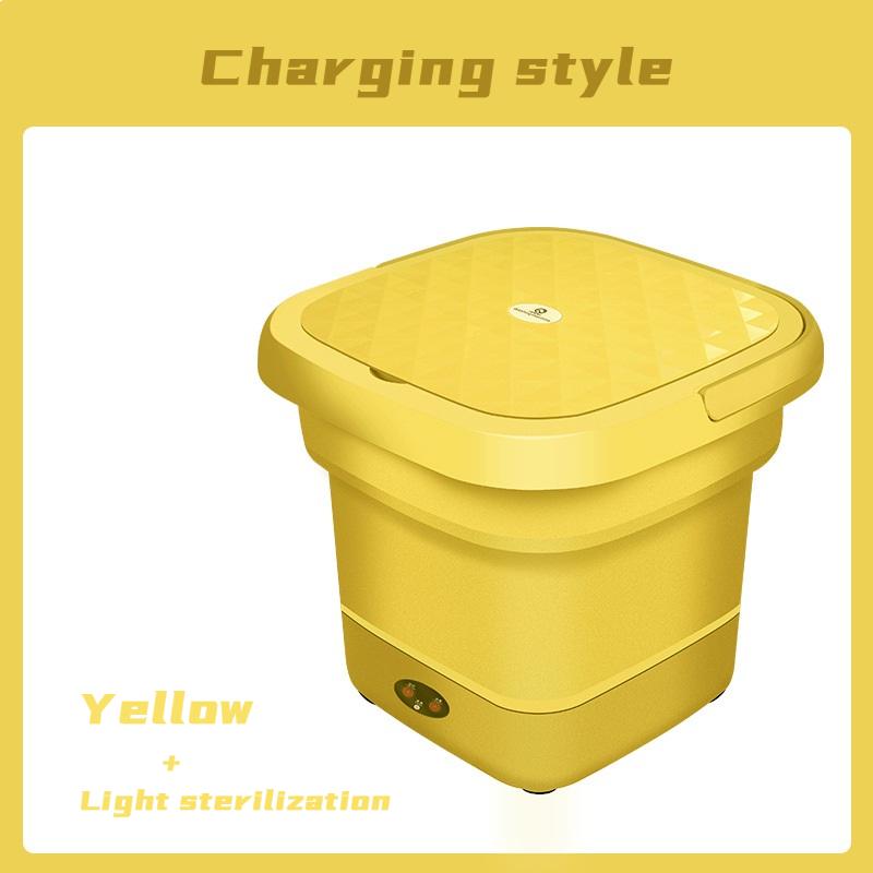 Foldable Portable Washing Machine Mini Underwear Blue Light Sterilization Clothes Washer
