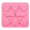 Kočičí stopa Silikonová forma Formy na dorty Tvar kosti Tvar na cukroví Fondant Forma 3D DIY Formy na pečení na kočičí tlapky Příslušenství na pečení