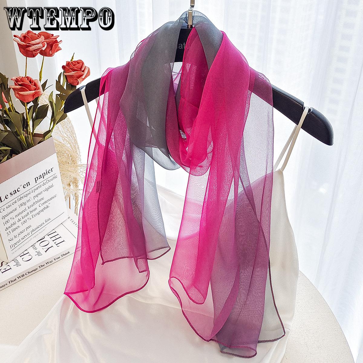 

Summer Korean Version Women s Small Long Scarf Solid Color Silk Scarf Thin Sunscreen Chiffon Scarf 50*150cm помаранчевий