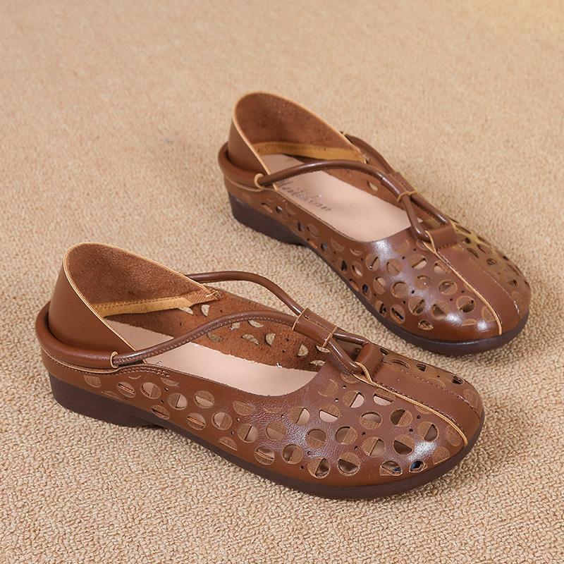 

Модные балетки Весна Новые Круглый носок Неглубокий вырез Дышащие Мягкая подошва Противоскользящие Износостойкие Одинарные туфли 40 коричневый