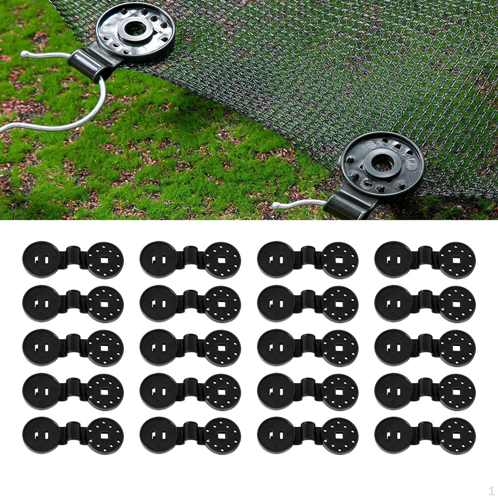 

Прочные зажимы для теневой сетки для навесов и брезента — защитите уличные покрытия 20PCS