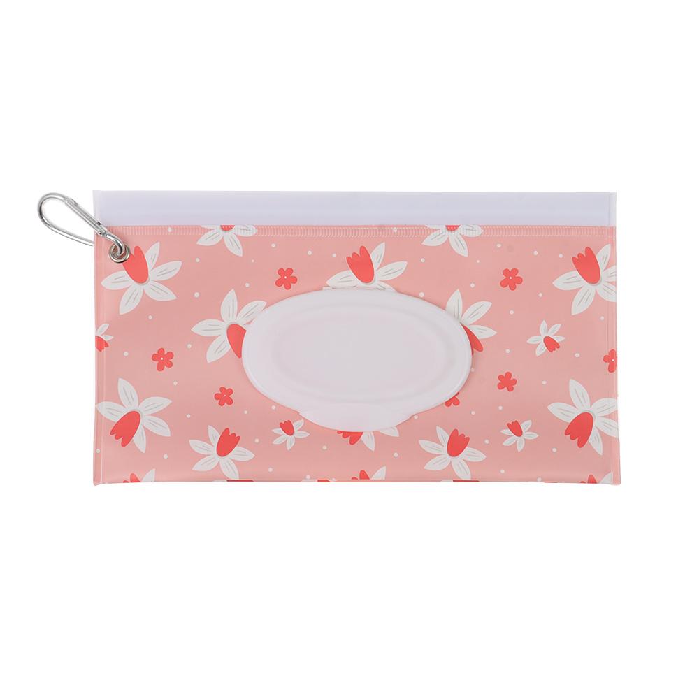 Carrying Case EVA Wet Wipes Bag Flip Cover With Buckle Cosmetic Pouch Wet Wipe Pouch Home