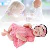 17inch Reborn Baby Doll Soft Vinyl Lifelike Washable Sleeping Baby Girl Doll Toys with Pink Dress