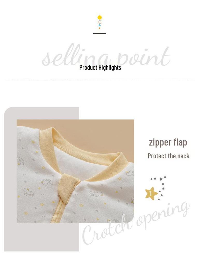 Thickened Warm Antibacterial Cotton Footed Toddler Sleeping Bag Blanket (No. 1000)