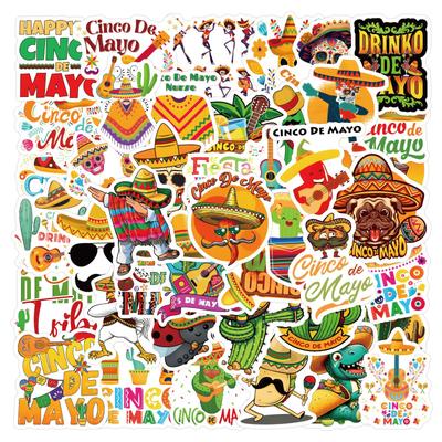 60 New Cinco De Mayo Graffiti Stickers Notebook Suitcase Stickers