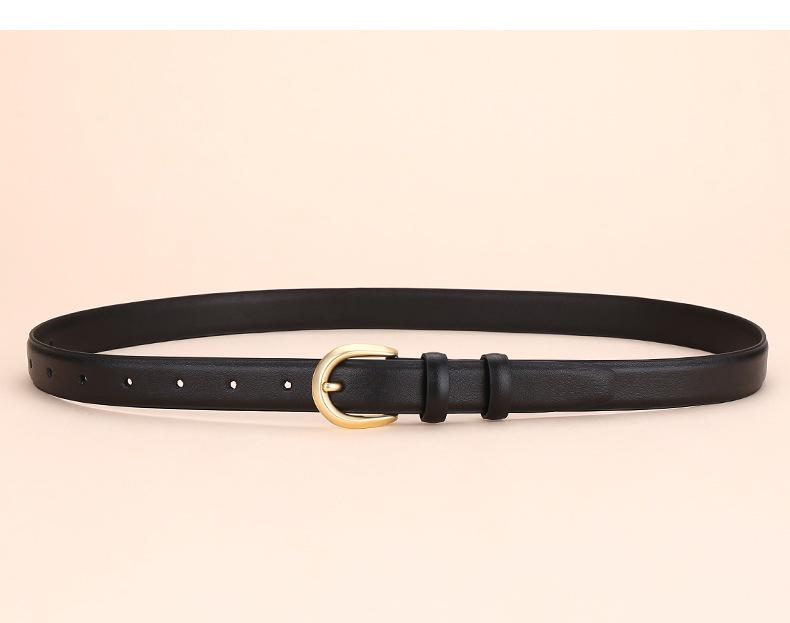 Women's Versatile Genuine Leather Pin Buckle Belt - High-End, Fashionable, and Simple Design
