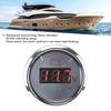 2in Battery Voltage Gauge LED Digital Display IP67 Waterproof Smart Alarm   for Boat Auto