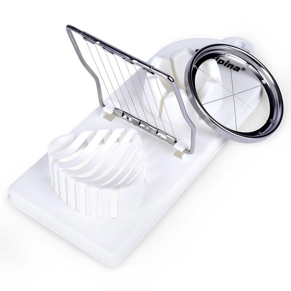 Alpina 2-in-1 Manual Egg Separator 21x8x3cm White Egg Yolk Separator Kitchen Gadget