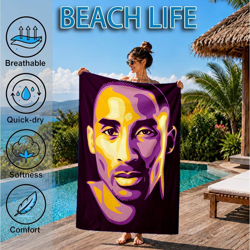 A Basketball Legend Beach Towel, Microfiber Beach Towel, Perfect For Pool, Beach, Travel, Home Decor Beach Party Fan gifts