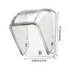 9.7x6.4cm PC Ring Doorbell Cover Waterproof Doorbell Cover Rainproof Protective Case Push Button Shield Multipurpose Storage Box