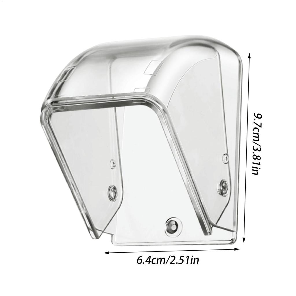 9.7x6.4cm PC Ring Doorbell Cover Waterproof Doorbell Cover Rainproof Protective Case Push Button Shield Multipurpose Storage Box