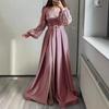 European Beautiful Women Banquet Long-sleeved Temperament Socialites Annual Meeting Host Aura Queen Sequined Evening Dress
