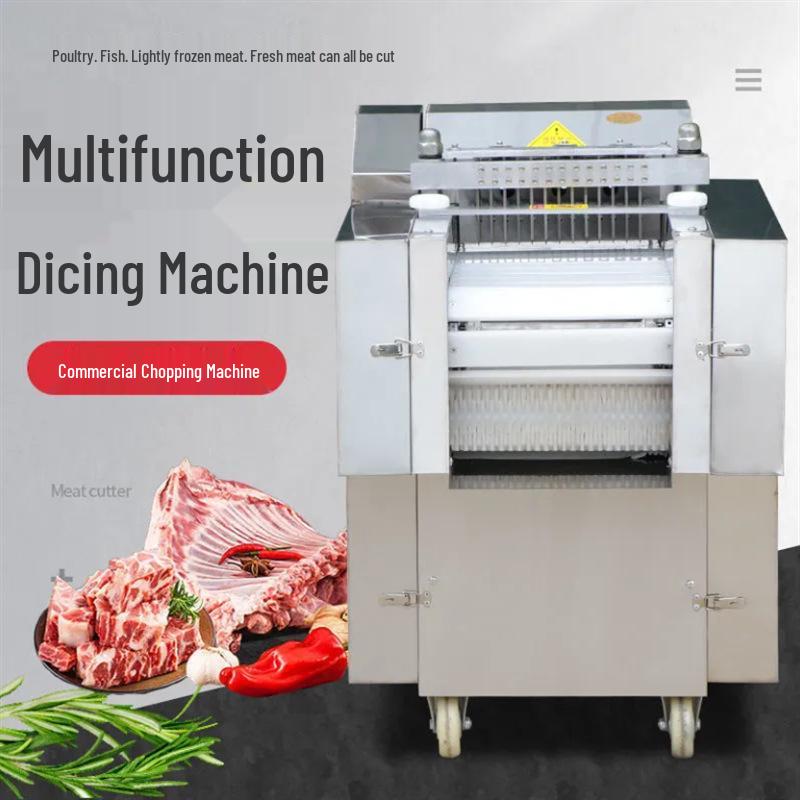 Automatic Multi-functional Meat Dicing & Chopping Machine for Chicken, Duck, Goose, Fish, & Ribs