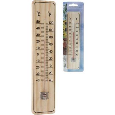 Termometru exterior din lemn - 22,5x5x0,8 cm