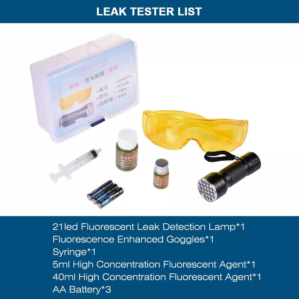 Auto UV Dye air conditioning leak Test Repair Fluorescent Tools kit Car Detection Repair R134a Refrigerant Leak Detection