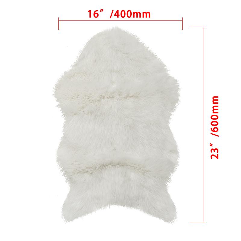 

Мягкий коврик из искусственной овчины, ковер из искусственной шерсти овчины для гостиной, дивана, волосатые ковры, моющийся, для помещений, коврики для сиденья, декоративный коврик 40x60cm