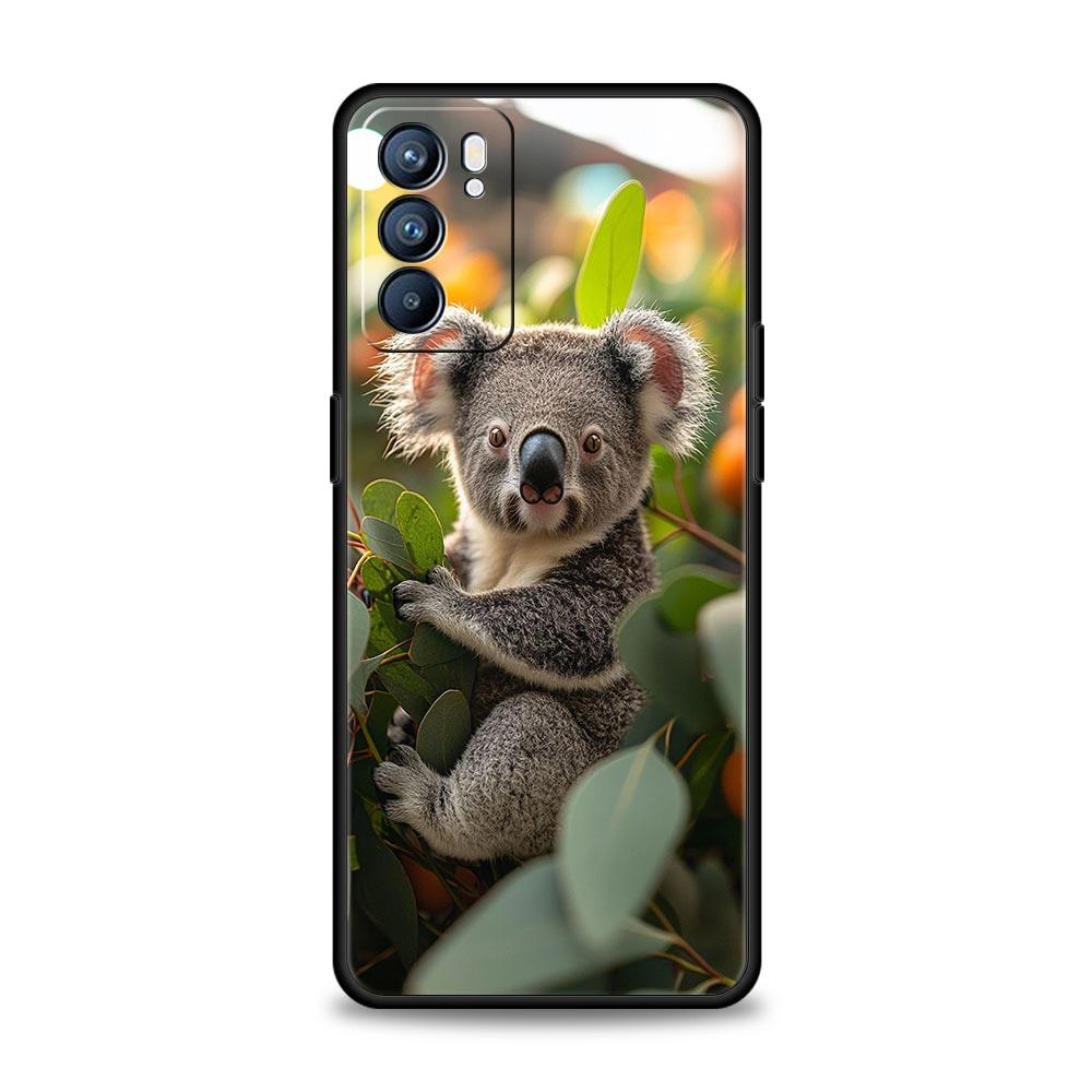 Phone Case For Oppo Reno13 Reno12 Reno11 F Reno10 Pro A54 A53 A95 A76 A74 A57 A98 A80 A79 5G A78 4G Cover Koala