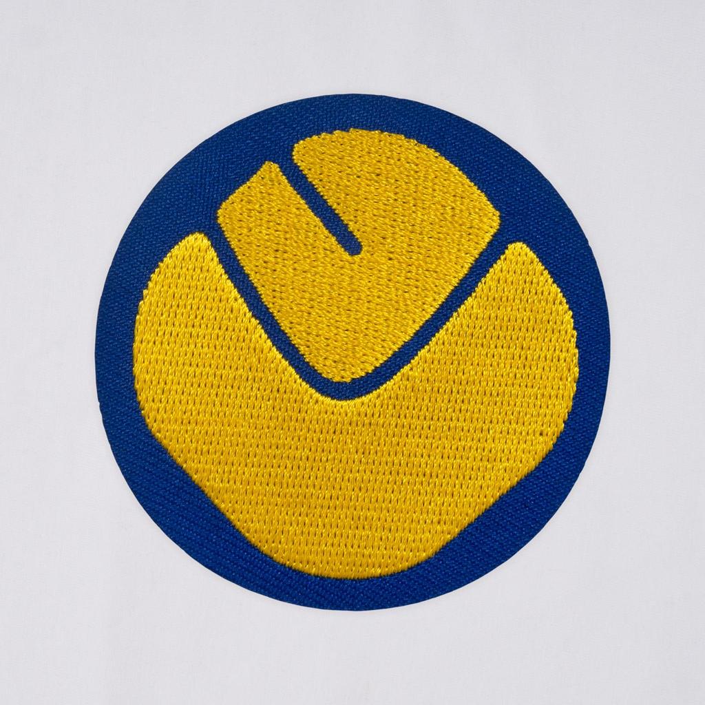 Leeds United FC Men's Retro Polyester V Neck T-Shirt