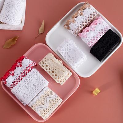 Create Stunning Decorations with 10/90/180 Meters of Cotton Lace Trim, Perfect for Curtains, Tablecloths and Sofa Cushions