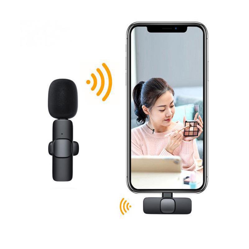 New K8K9 Wireless Lavalier Microphone for Mobile Phone Live Streaming, Outdoor Use, and Mini Wireless Lavalier Applications