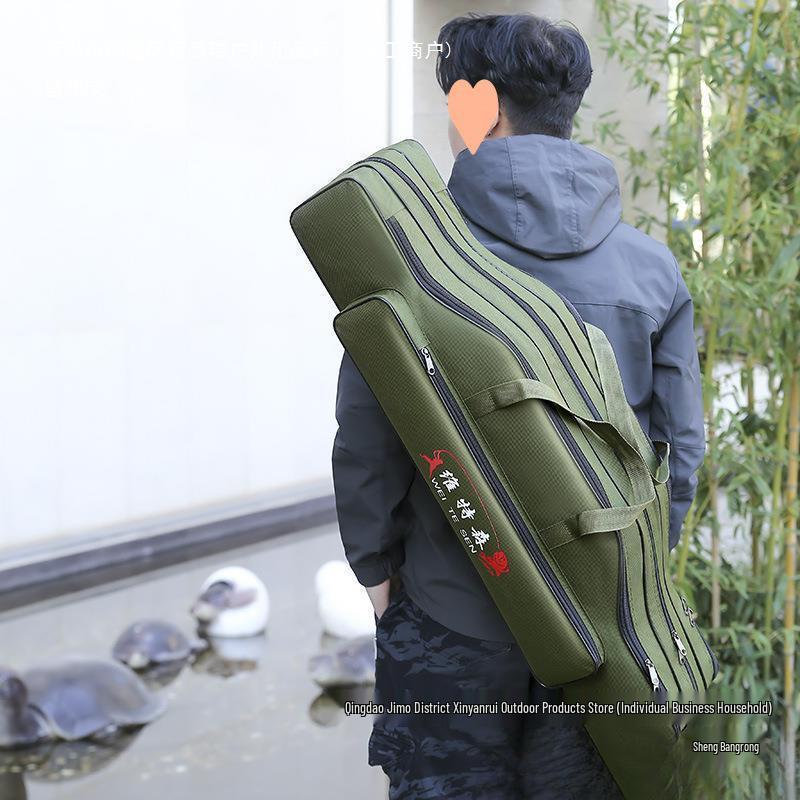 Waterproof Multifunctional Fishing Rod and Tackle Bag - Lightweight with Large Capacity