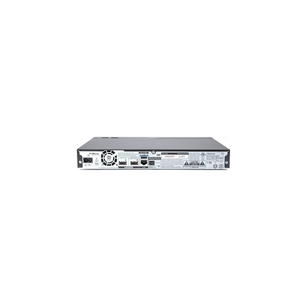 Panasonic DPUB420K Ultra HD Blu-ray Player with Streaming, High-Resolution Audio, and Voice Assist (Black)