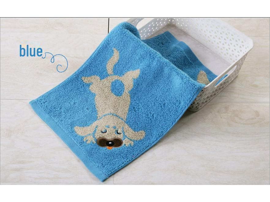 Jinhao A-Klasse Jacquard-Handtuch aus reiner Baumwolle für Kinder – weich, saugfähig, verdrehungsfrei, kleine quadratische Größe.