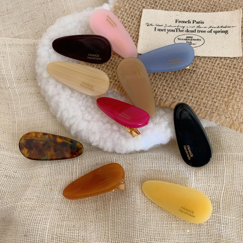 Acetate Small Hairpin Women's Candy Color New High-End Side Ear Clip Bangs Broken Barrette Duckbill Clip Simple Hair Accessories