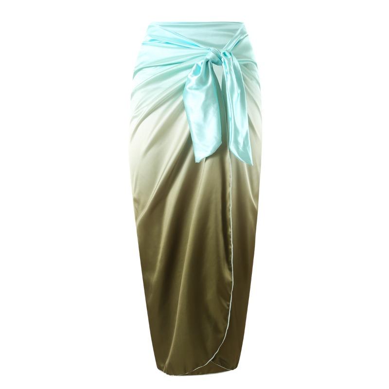 New Swimsuit Solid Color Splicing Popular Metal Buckle Swimsuit European and American One-piece Swimsuit