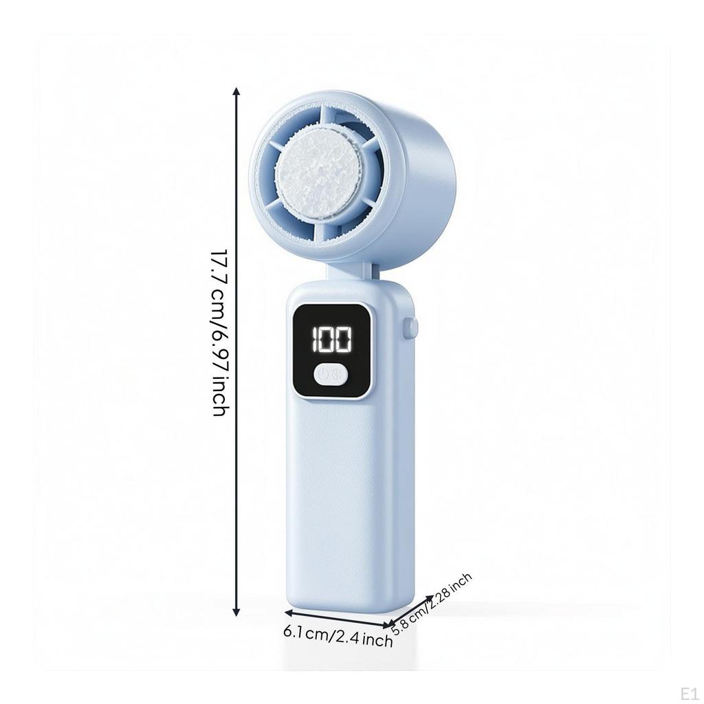 Handheld Fan with Lanyard Portable Foldable Compact for Commuters, Travel, Outdoor,