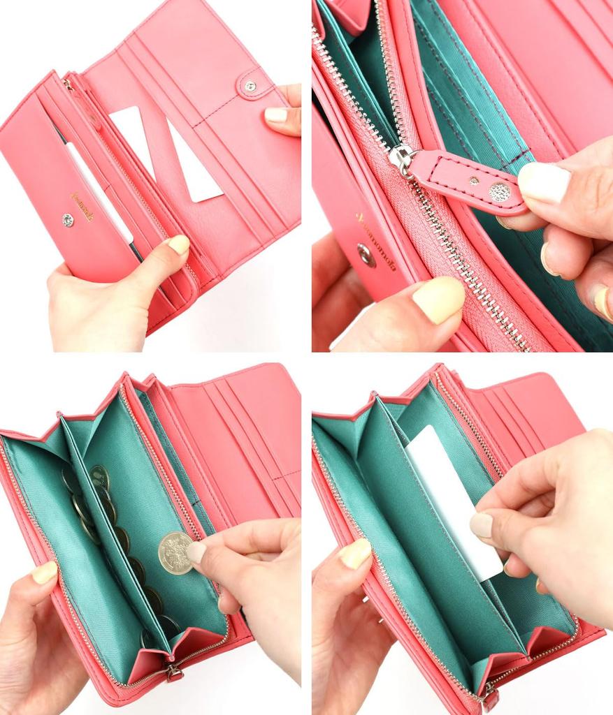 Campo 2 Long Wallet with Flap Closure 5388012 [Hocomomola] (Pink (32))