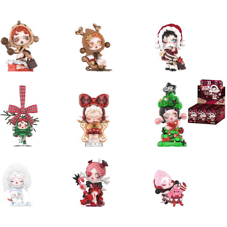 New POP MART SKULLPANDA Wishing Time Collection Figure Mystery Boxes Single Blind Box/whole Box 9 Pcs PPMT-2411-0011