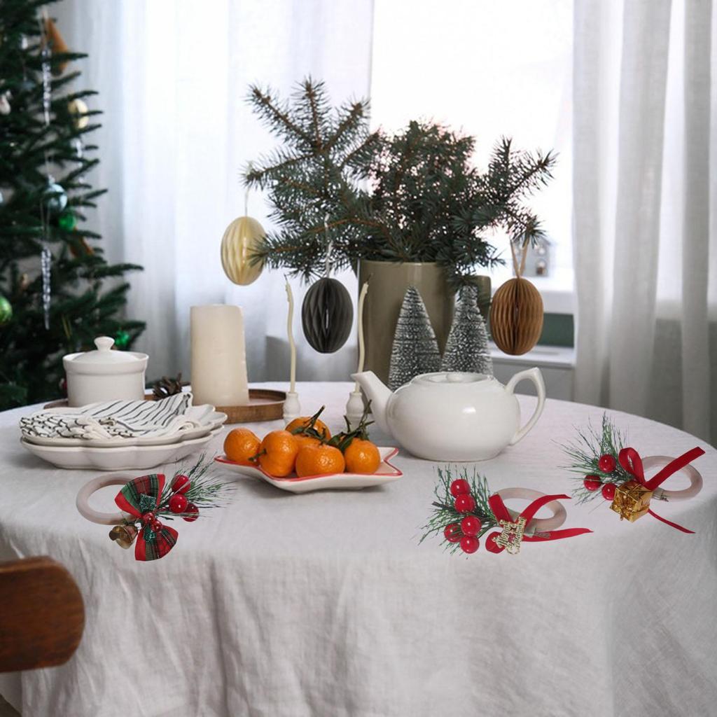Christmas Napkin Ring Creative Serviette Buckle for Festival Everyday Hotel