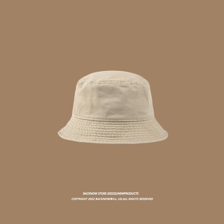 

Японская весенне-летняя ретро однотонная шляпа рыбака с защитой от солнца, шляпа-ведро с мягким верхом, черная, универсальная, подчеркивающая лицо, маленькая шляпа от солнца M（56-58cm）