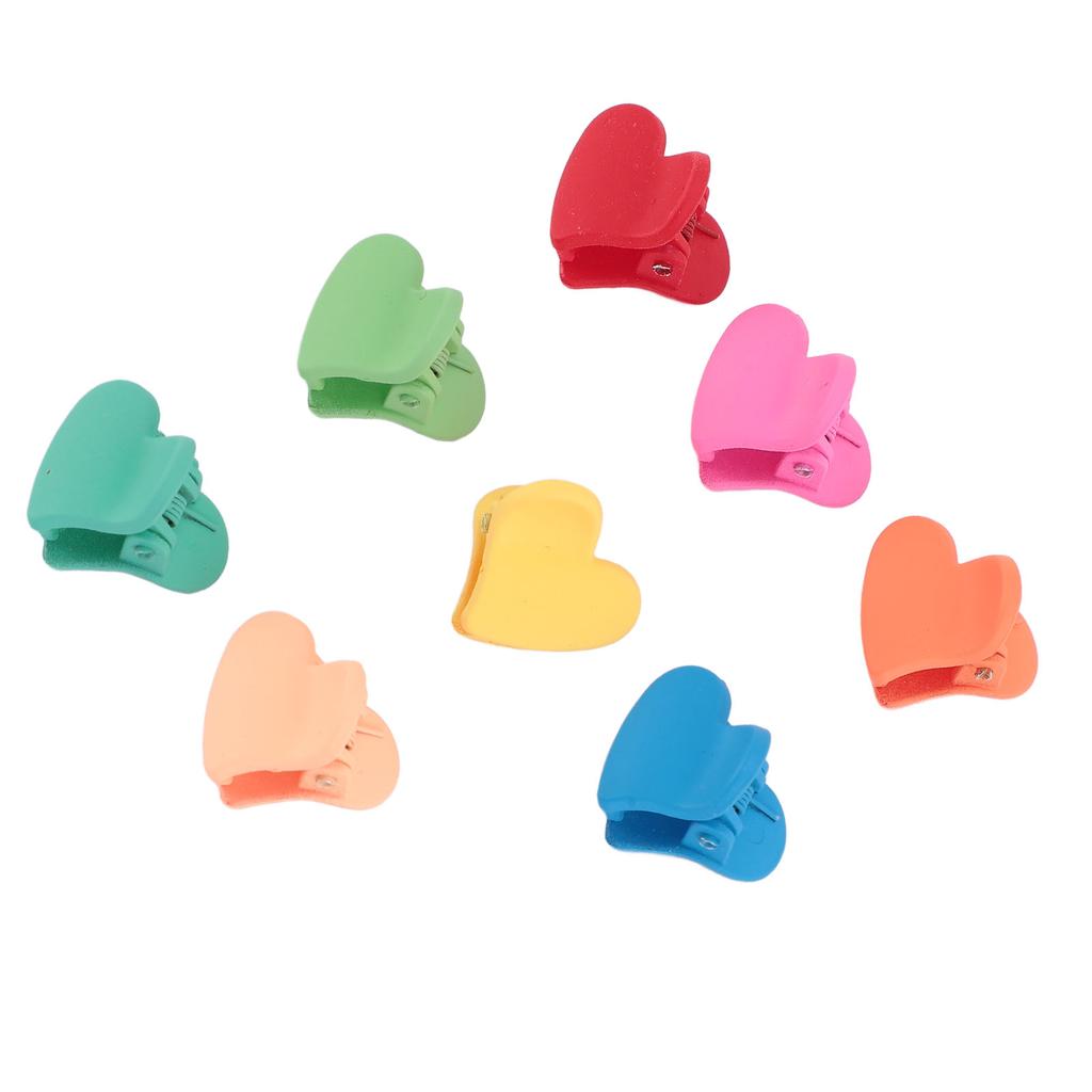 100pcs Mini Claw Clips Heart Shape Tiny Cute Hairpin Hair Accessories Children Colorful Hair Clamps