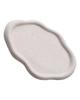 Jewelry Plate Ceramic Glossy Appearance Simple Modern Stylish Storage Tray for Home Gift White Oval