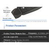Jingyuqin Fobik GQ4-53T Afstandsbediening Autosleutel 433MHz PCF7961M 4A Chip voor Jeep Cherokee Sport KL 2014 2015 2016 2017 2018 2019 Fob
