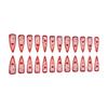 Valentine Press on Nail Stick On Nail Artificial False Nail Almond Fake Nail French Nail Tips 12 Sizes for Womens Girl