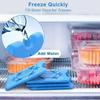 5pcs Ice Pack Bag Portable Water Injection Box Reusable Ice Pack for Lunch Boxes Slim & Long-Lasting for Fishing Camping Picnics
