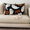 Halloween Pillowcases Cute Ghost Pattern Cushion Covers Ghosts Embroidered Pillow Cases for Indoor Outdoor Home Sofa Decor